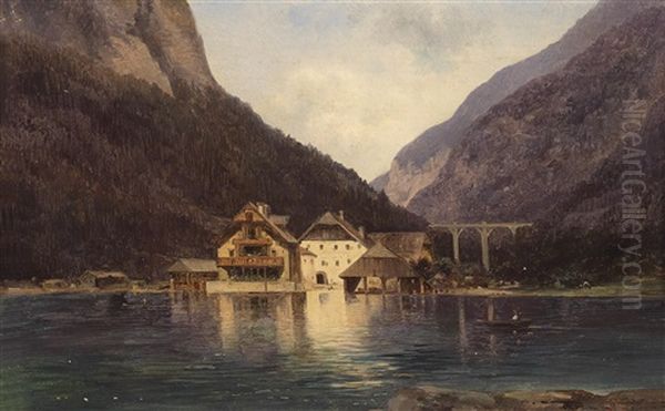 Am See Oil Painting by Carl Lafite