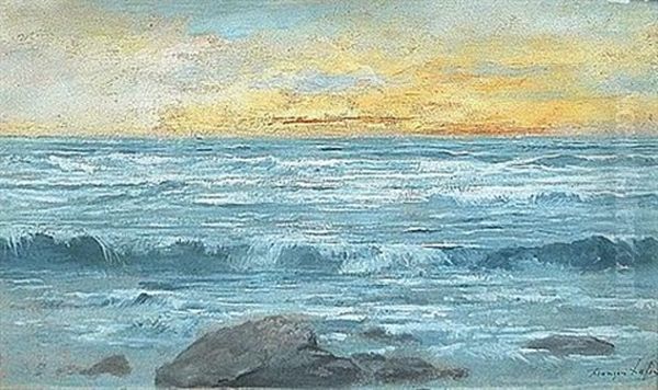 Bord De Mer Oil Painting by Francois Lafon