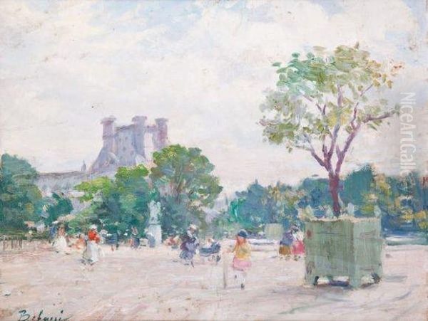 Jardin Du Luxembourg Oil Painting by Gennaro Befanio