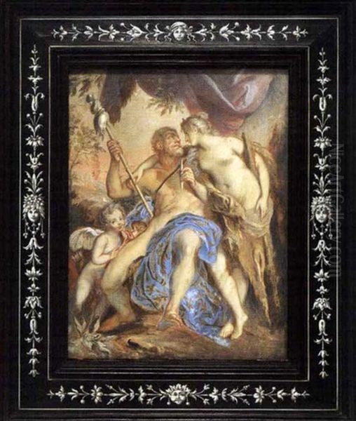 Hercules Und Omphale Oil Painting by Niklas Lafrensen the Younger