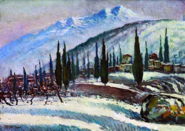 Bursa Oil Painting by Mehmet Ali Laga