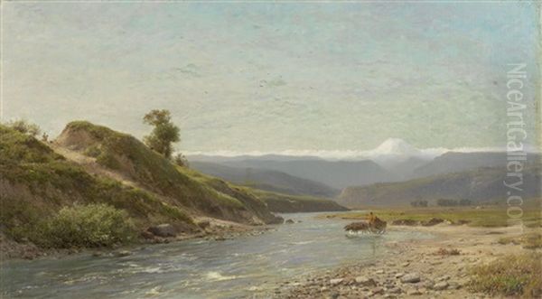 Mount Elbrus by Lev Felixovich Lagorio