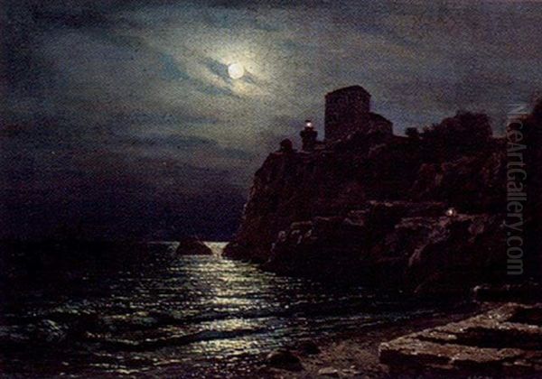 Mansken Oil Painting by Lev Felixovich Lagorio