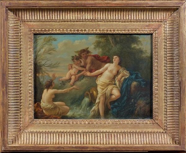 Mercure Confiant Bacchus Aux Nymphes Des Fontaines Oil Painting by Jean Jacques Lagrenee the Younger