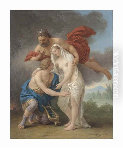 An Allegory Of Music: Orpheus, Pluto And Euridices Oil Painting by Louis Jean Francois Lagrenee