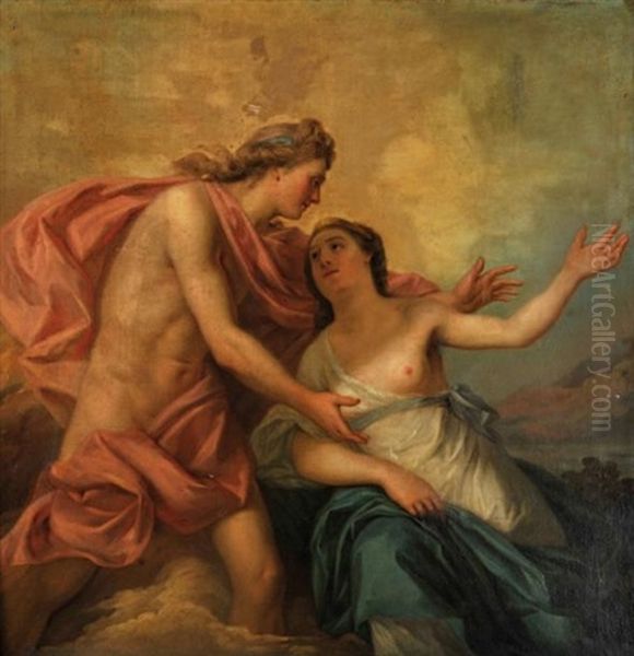 Bacchus Et Ariane Oil Painting by Louis Jean Francois Lagrenee