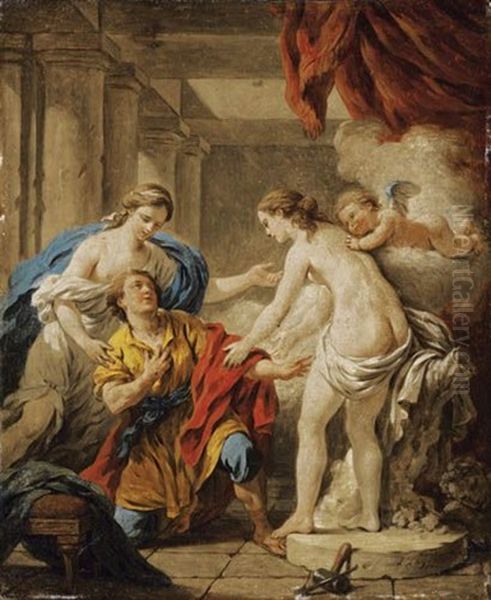 Pygmalion Et Galatee Oil Painting by Louis Jean Francois Lagrenee