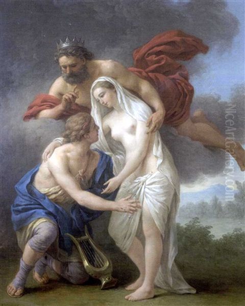 La Musique: Orphee, Pluton Lui Rend Eurydice, Son Epouse Oil Painting by Louis Jean Francois Lagrenee