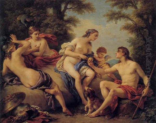 The Judgment Of Paris Oil Painting by Louis Jean Francois Lagrenee