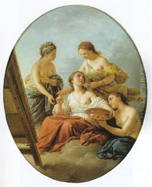 La Peinture Aimee Des Graces Oil Painting by Louis Jean Francois Lagrenee