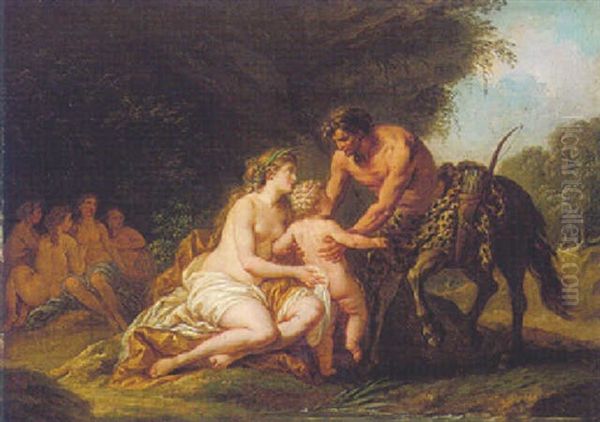 The Education Of Achilles Oil Painting by Louis Jean Francois Lagrenee