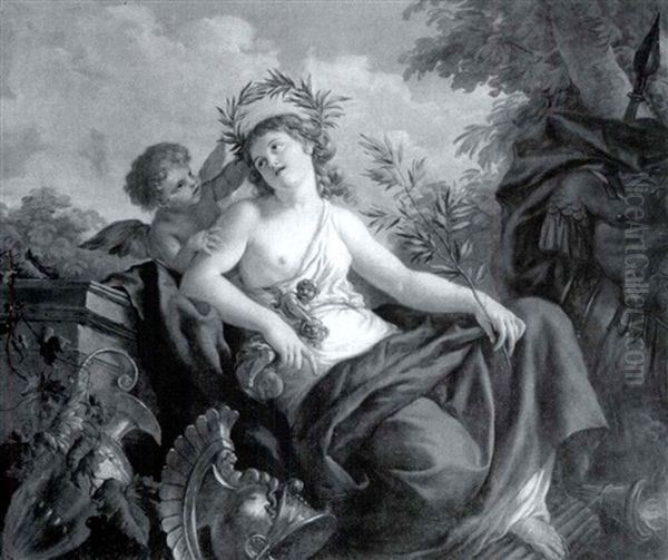 Allegory Of Victory Oil Painting by Louis Jean Francois Lagrenee