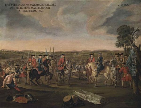 The Surrender Of Marshal Tallard To The Duke Of Marlborough Oil Painting by Louis Laguerre