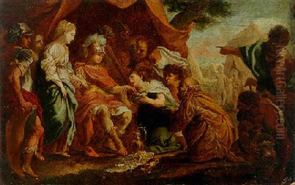 The Continence Of Scipio Oil Painting by Louis (Laguerre le vieux) Laguerre