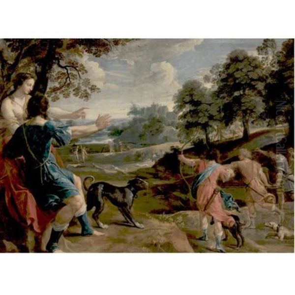 Diana At The Hunt Oil Painting by Laurent de (LaHyre) LaHire