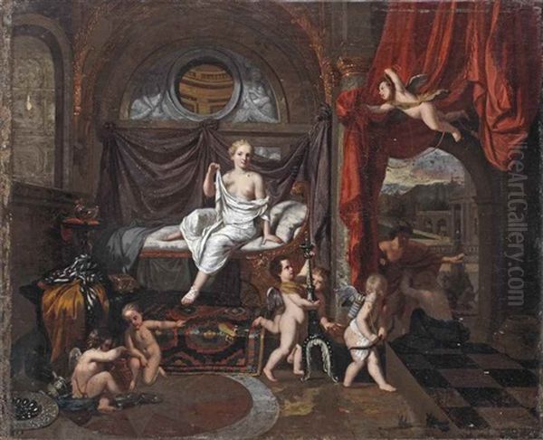 Herse, Mercury And Aglauros Oil Painting by Gerard de Lairesse