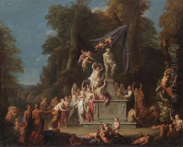 Sine Cerere Et Baccho Friget Venus Oil Painting by Gerard de Lairesse