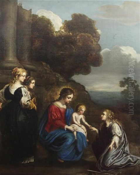 The Mystic Marriage Of St Catherine Oil Painting by Gerard de Lairesse