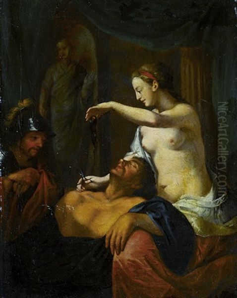 Samson Und Dalia Oil Painting by Gerard de Lairesse