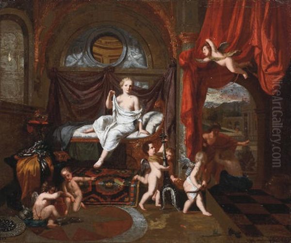 Herse, Mercury And Aglauros Oil Painting by Gerard de Lairesse