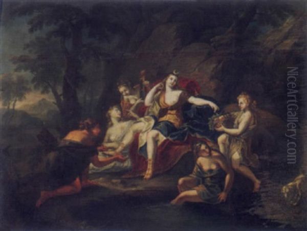 Diana Und Gefahrtinnen Beim Bade Oil Painting by Gerard de Lairesse