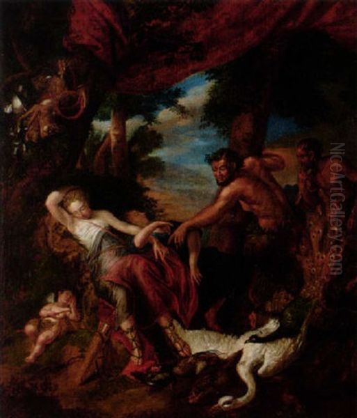 Fauner Och Nymfer Oil Painting by Gerard de Lairesse