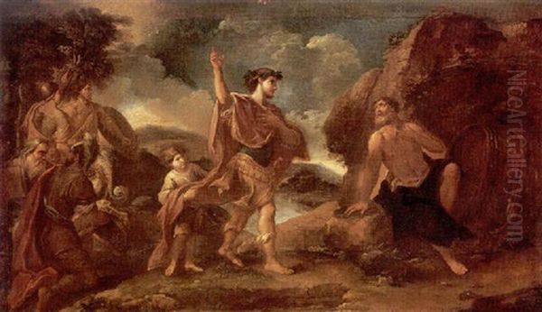 Alexander The Great Visiting The Philosopher Diogenes Oil Painting by Gerard de Lairesse