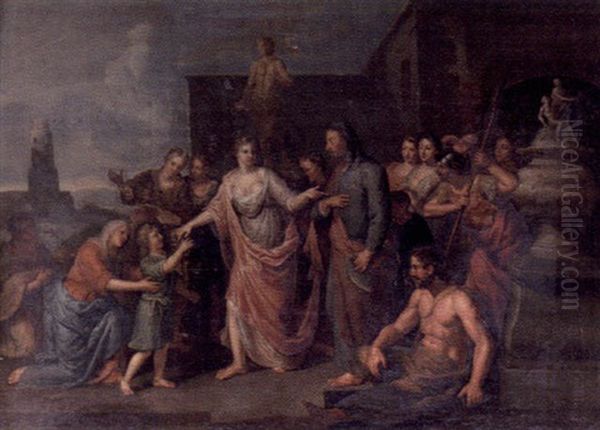 Odysseus Och Telemachos A Terseende by Gerard de Lairesse