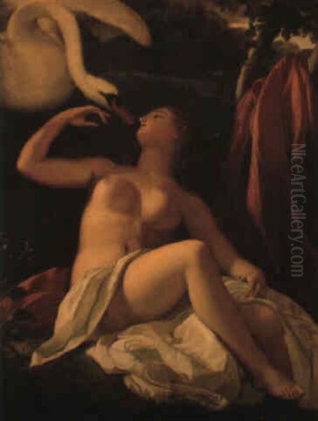 Leda And The Swan Oil Painting by Gerard de Lairesse