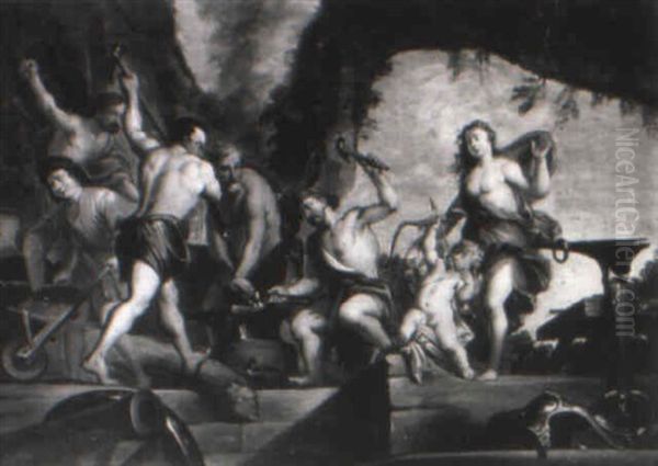 Venus At The Forge Of Vulcan by Gerard de Lairesse