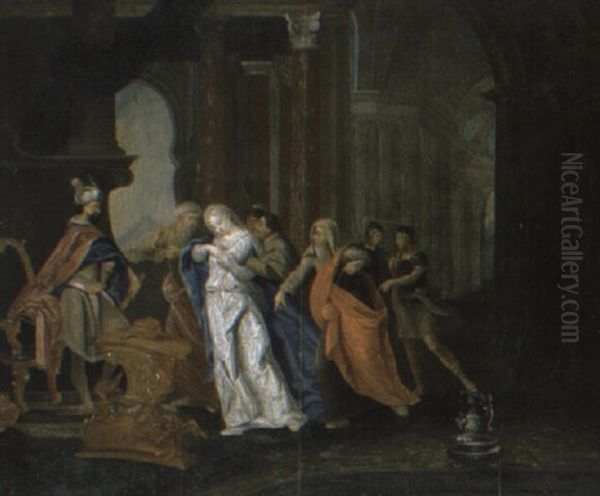 Esther Before Ahasuerus Oil Painting by Gerard de Lairesse