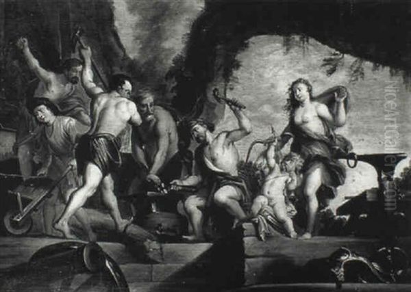 Venus At The Forge Of Vulcan Oil Painting by Gerard de Lairesse