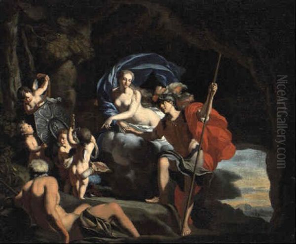 Venus Uberreicht Zneas Die Waffen Oil Painting by Gerard de Lairesse