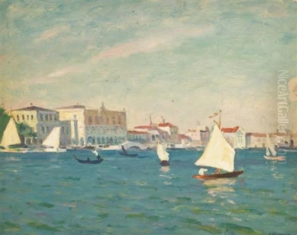 Venise Oil Painting by Arnold Borisovich Lakhovsky