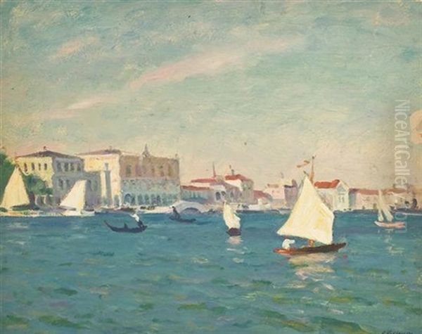 Venice Oil Painting by Arnold Borisovich Lakhovsky