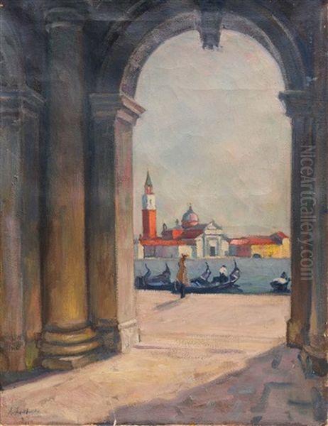 View Of Venice Oil Painting by Arnold Borisovich Lakhovsky