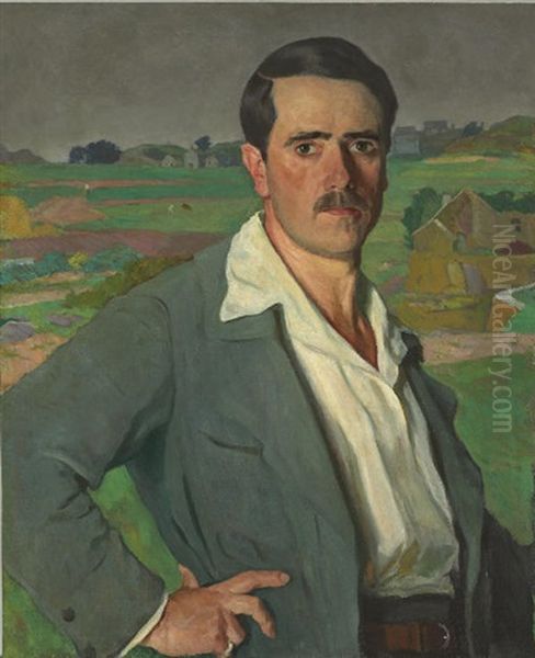 Self-portrait Oil Painting by Arnold Borisovich Lakhovsky