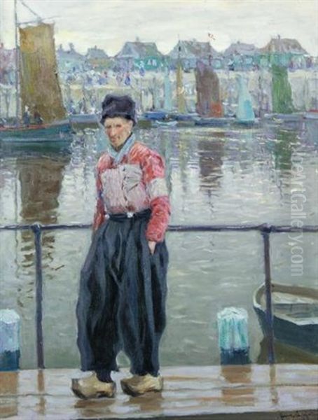 The Dutchman Oil Painting by Arnold Borisovich Lakhovsky