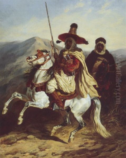 Cavaliers En Arme Oil Painting by Francois Hippolyte Lalaisse