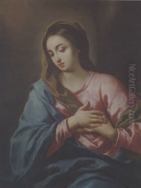 Madonna Oil Painting by Giovanni Battista Lama