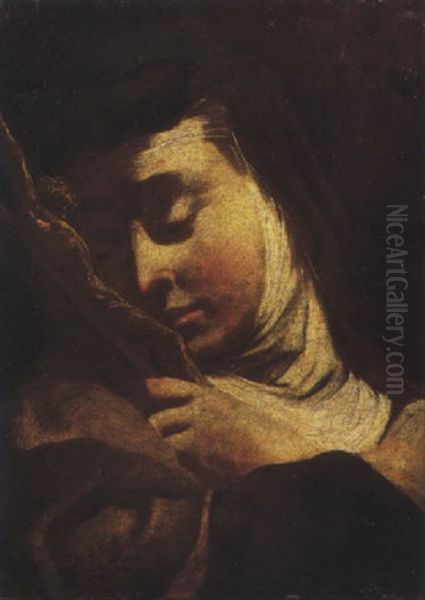 Saint Teresa Of Avila Oil Painting by Giulia (Lisalba) Lama