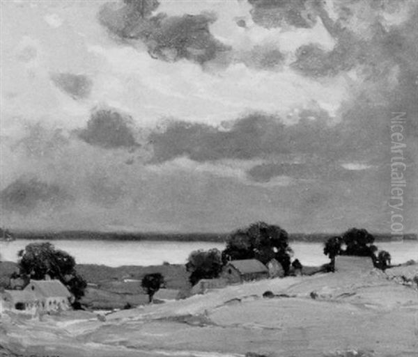 Approaching Storm Oil Painting by Frederick Mortimer Lamb