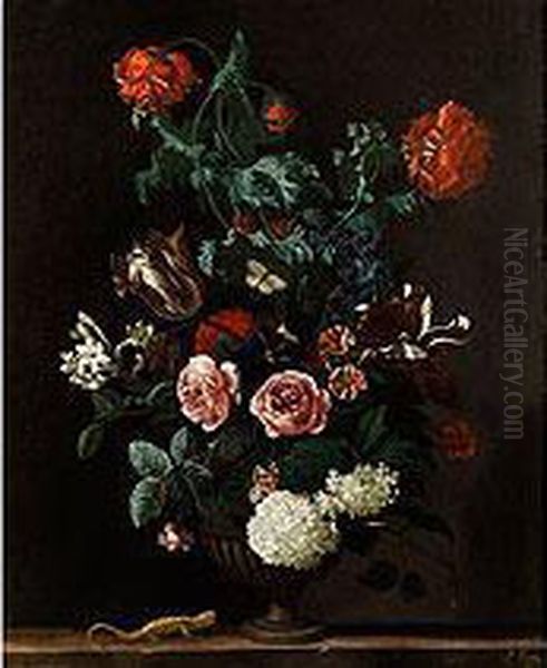 Blumenstilleben Oil Painting by Abraham Jansz Begeyn