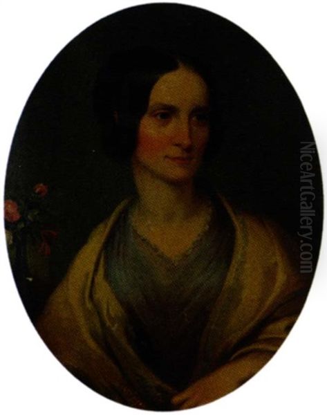 Portrait Of Annie Turner Oil Painting by George Cochran Lambdin