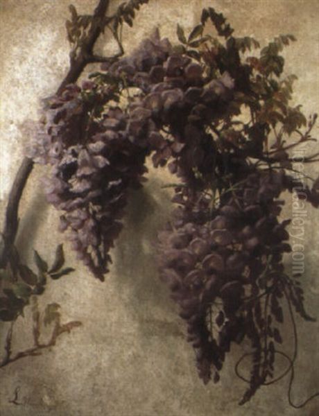 Wysteria Oil Painting by George Cochran Lambdin