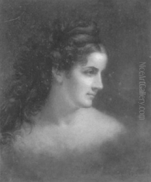 Portrait Of A Lady Oil Painting by James Reid Lambdin