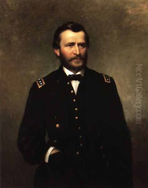 Portrait Of General Ulysses S. Grant Oil Painting by James Reid Lambdin