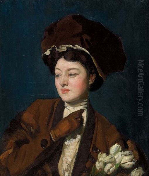 Priscilla Oil Painting by George Washington Lambert