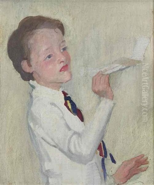 Portrait Of Maurice, The Artist's Son Oil Painting by George Washington Lambert