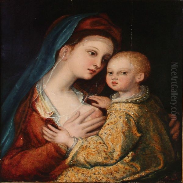 Madonna With The Child Oil Painting by Barthel Beham